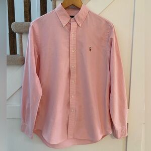 Ralph Lauren Pink Oxford Button Down Shirt Size M
